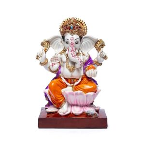Fein gearbeitete Ganesha-Statue (Polyresin, 19 cm). Symbol für Schutz, Weisheit & Neuanfang. Ideal für Altar, Meditation oder als spirituelles Geschenk.