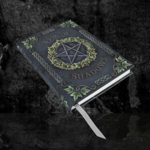 A5-Book of Shadows mit Pentagramm & Efeu-Prägung. Ideal für Zauber, Rituale & Notizen. Hochwertiges Papier – mystisch, praktisch, naturverbunden.