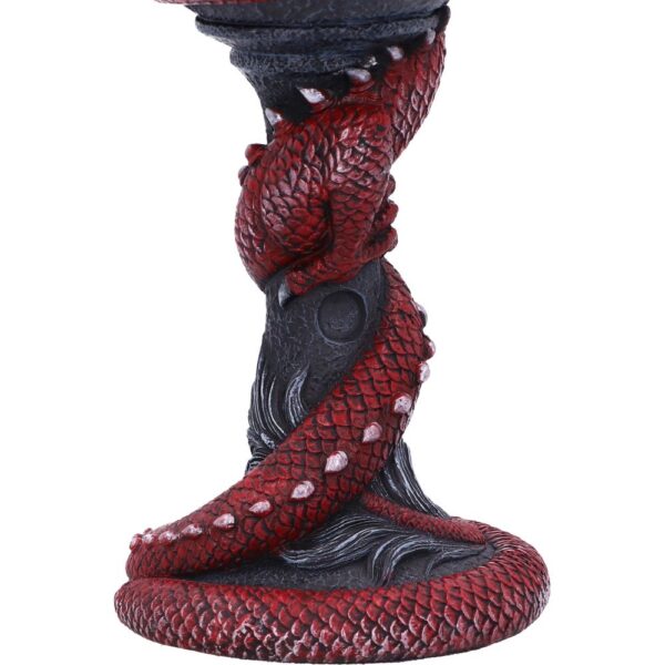 Roter Drachenkelch – kraftvoll & magisch. Handbemalt mit Edelstahleinsatz. Ideal für Fantasy-Fans, Rituale oder als dekoratives Sammlerstück.