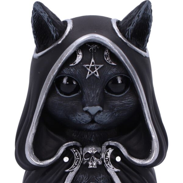 Zefur – düstere Sammlerfigur aus der Cult Cuties™ Reihe. Handbemalte Katze mit okkulter Ausstrahlung. Perfekt für Hexen, Katzenfans & Skurrilsammler.