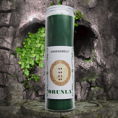 🕯️ Voodoo / Orisha Glaskerze – Orunla Weisheit – Klarheit – Schicksalskraft Diese rituelle Glaskerze ist Orunla (auch Orunmila) gewidmet – dem Orisha der Weisheit, Pflanzenkraft und Weissagung. Er gilt als Hüter des Wissens um das Leben und die Natur und steht für die Fähigkeit des Menschen, seinen Weg bewusst zu gestalten. Die Kerze wird verwendet, um Klarheit zu gewinnen, innere Führung zu stärken und Erfolg und Stabilität auf deinem Lebensweg zu unterstützen.