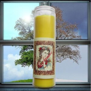 Ritualkerze für Lughnasadh im Glas – für Dankbarkeit & Ernte. Mit Anleitung in DE, EN & FR
