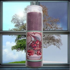 Ritualkerze für Mabon im Glas – für Harmonie & Erfüllung. Mit Anleitung in DE, EN & FR.
